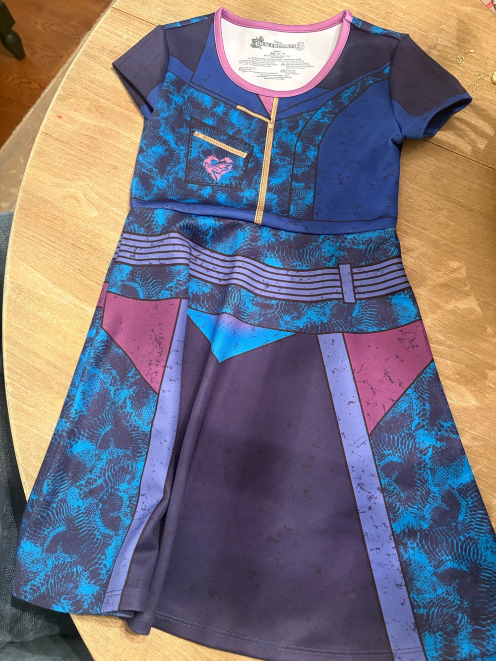 Disney Evie Descendants Costume Play Dress
